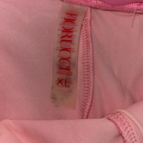 Fiorucci 3-D Pink Logo Leggings Size XL - Picture 6 of 6